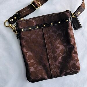 Brown women’s Bag with Gold Accents